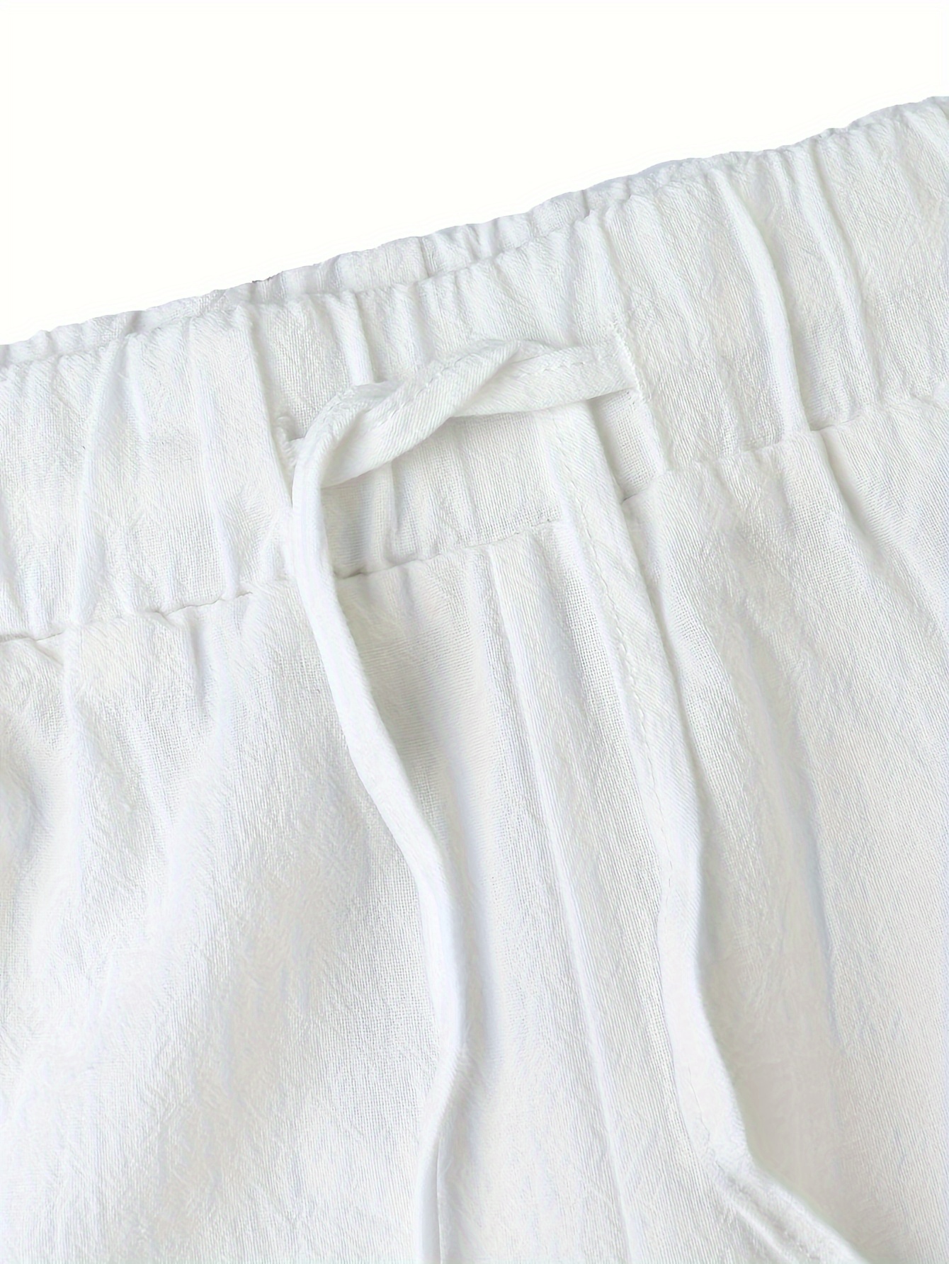 mens casual relaxed version of trousers solid color haren pants details 11