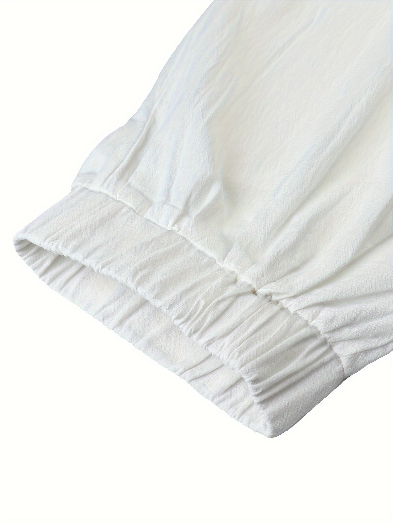 mens casual relaxed version of trousers solid color haren pants details 12