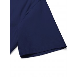 Men's Casual Button Down Cotton Shirts Short Sleeve Band Collar Beach Summer Shirt Tops