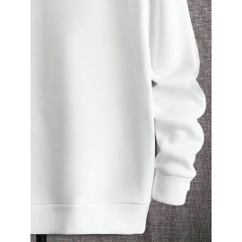 Men's Fashion Cross Print Long Sleeve Hoodie - Classic Zip-Up Design, Casual Style, Ideal For Fall And Winter