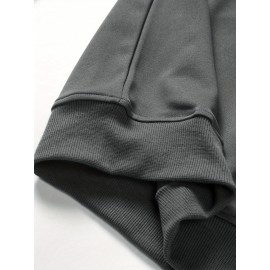 OTF printed hoodie, casual round neck pullover hoodie, long sleeves, suitable for spring and autumn, comfortable and fitted