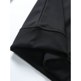 OTF printed hoodie, casual round neck pullover hoodie, long sleeves, suitable for spring and autumn, comfortable and fitted