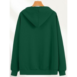 1pc Dr Pepper Print Men'S Casual Hoodie - Cozy Long Sleeve Pullover with Hood, Polyester Fabric, Regular Fit, Stretchy, for Autumn/Winter