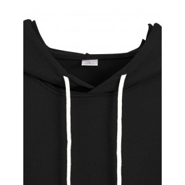 1pc Dr Pepper Print Men'S Casual Hoodie - Cozy Long Sleeve Pullover with Hood, Polyester Fabric, Regular Fit, Stretchy, for Autumn/Winter